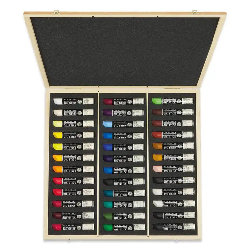 Sennelier Artist Oil Stick Wooden Box
