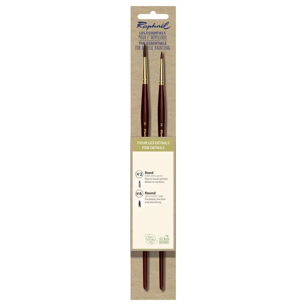Raphael Essentials Acrylic & Watercolor Brush Set