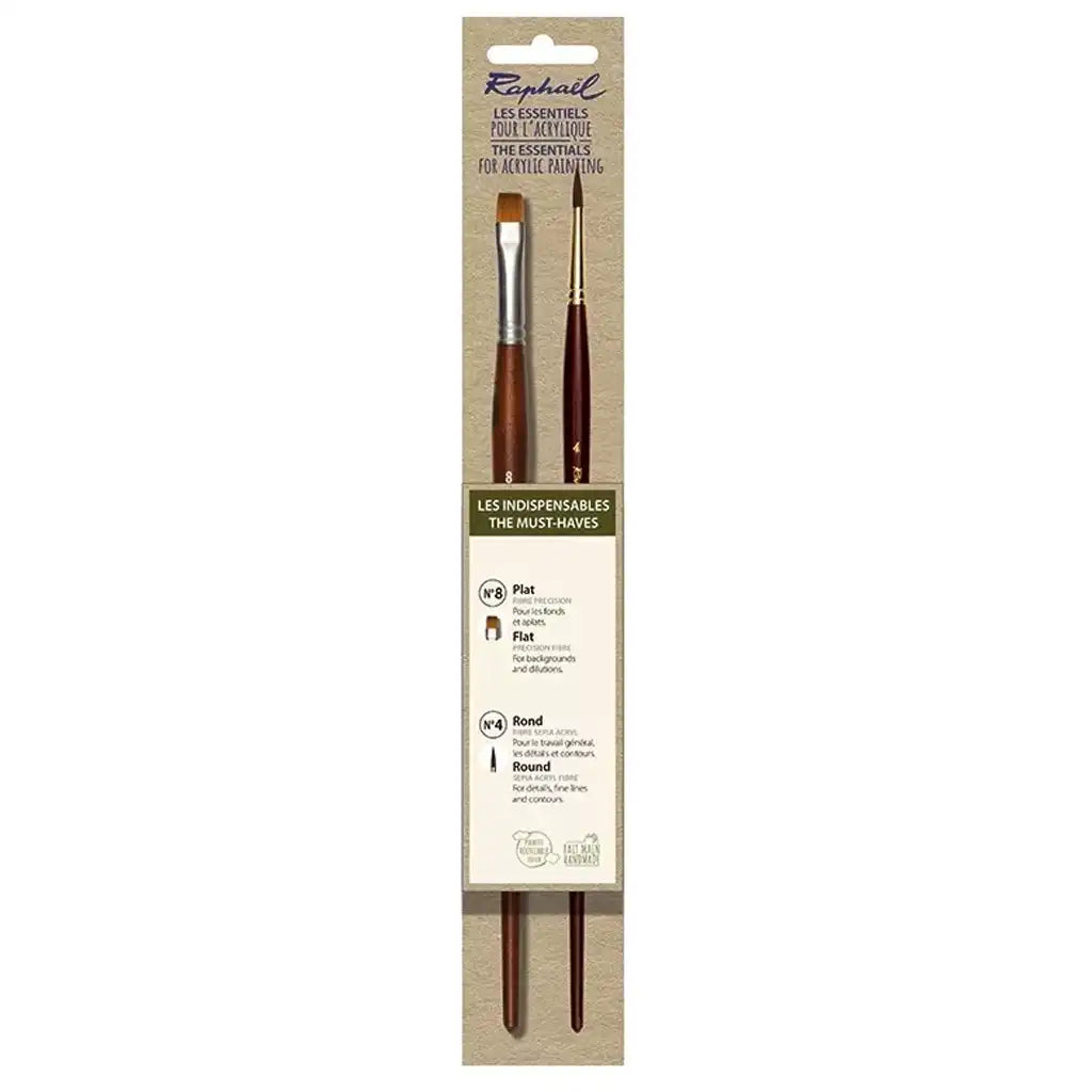 Raphael Essentials Acrylic &amp; Watercolor Brush Set