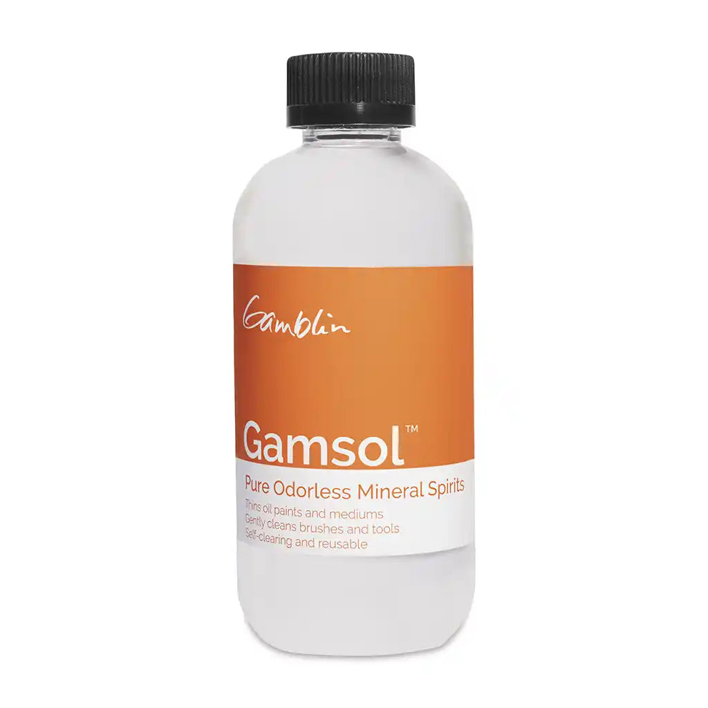 Gamblin Gamsol Odorless Mineral Spirits, 8oz