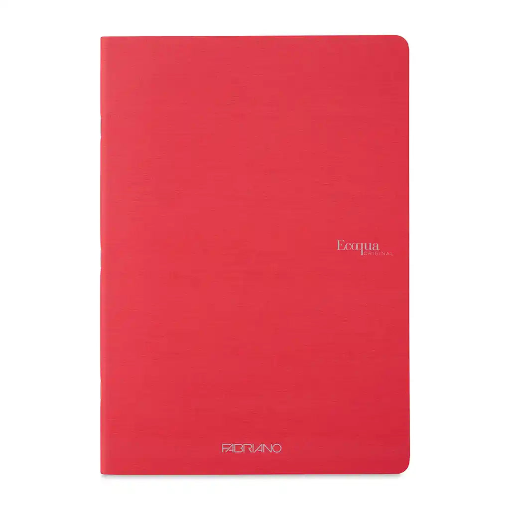 Ecoqua Staple Book, Graph A4 40 Sheets, Red