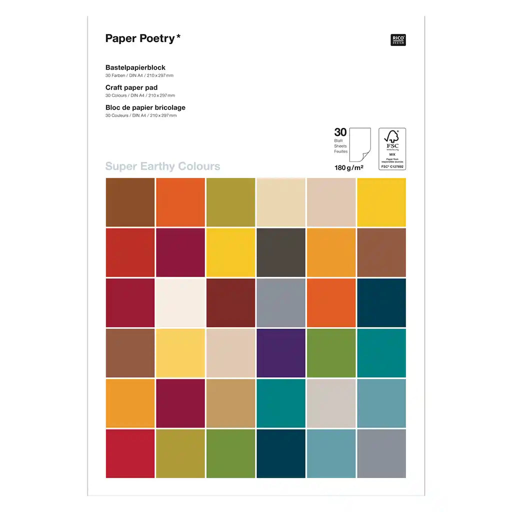 Paper Pad A4 Craft 180G Super Earthy