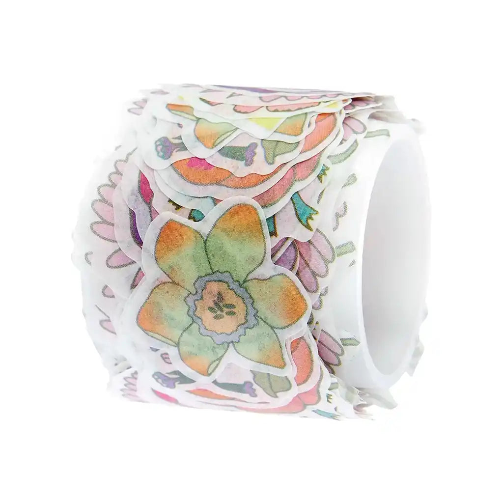 Washi Stkr Futschikato Flower, 16Pc Pop