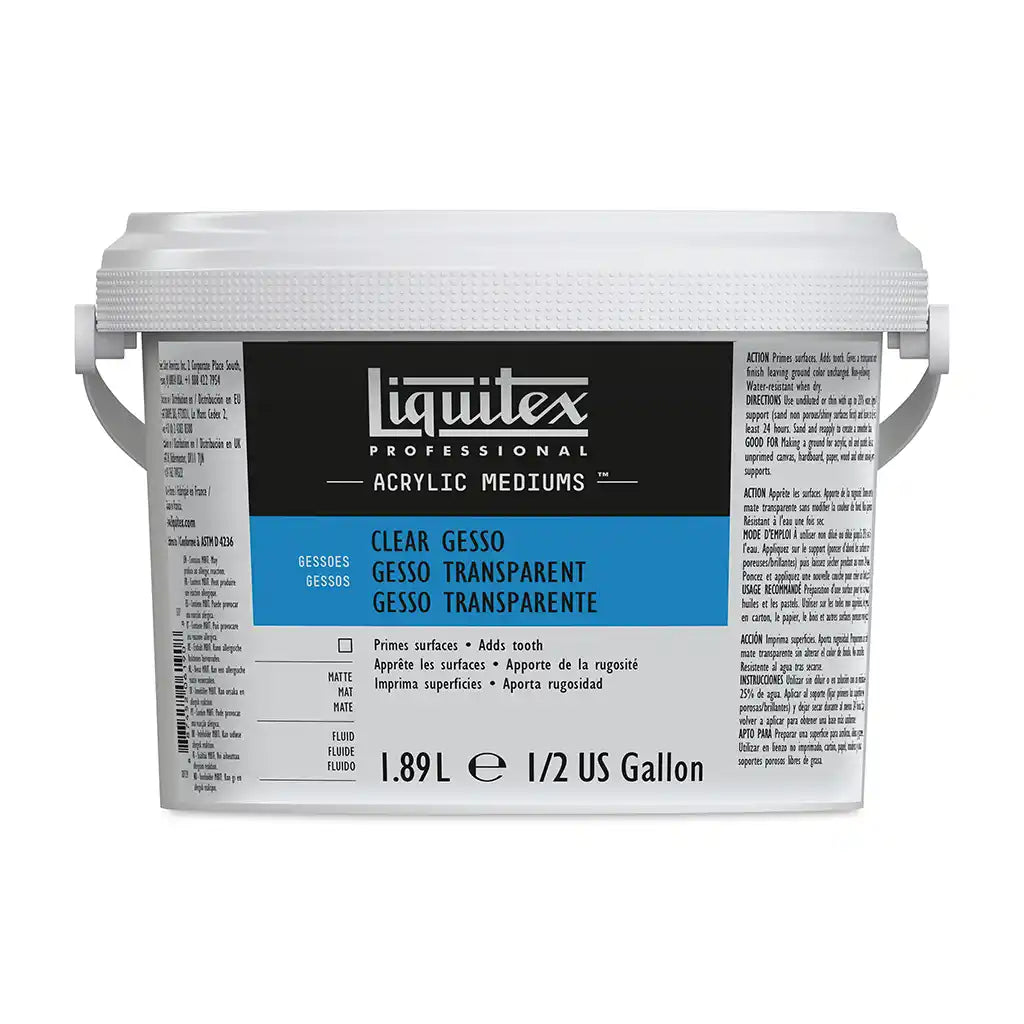 Liquitex Acrylic Gesso Clear, 1.89L