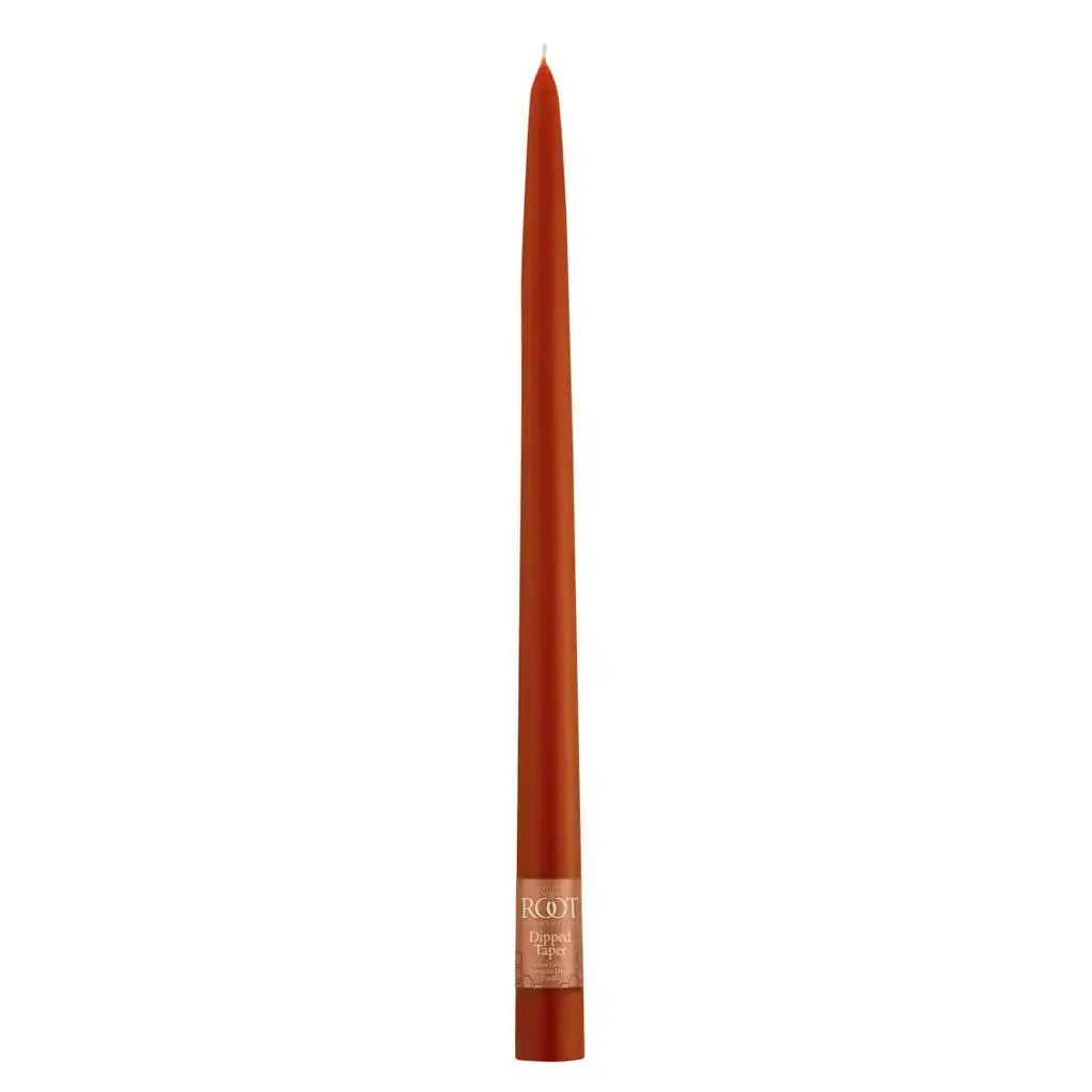 Dipped Taper Candle 9in, Autumn