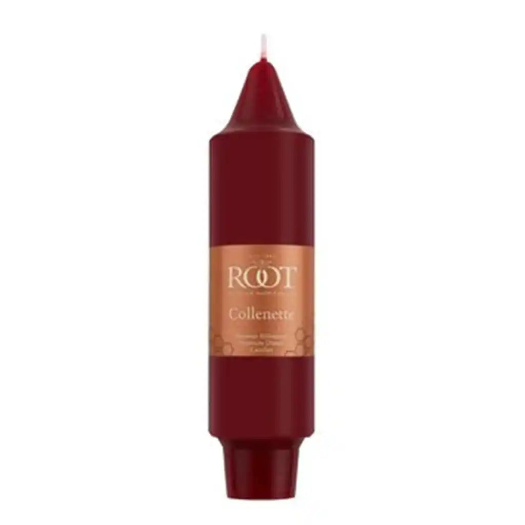 5in Smooth Collenette Single Candle, Garnet