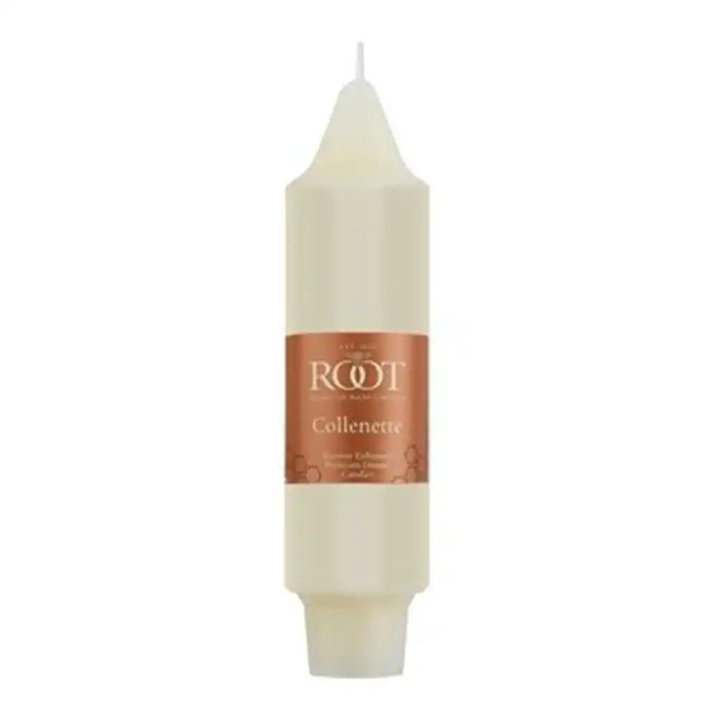 5in Smooth Collenette Single Candle, Ivory