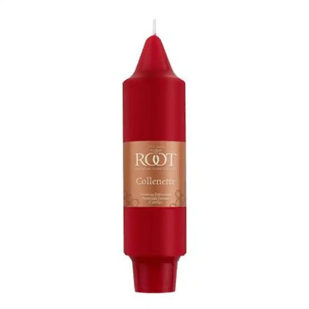 5in Smooth Collenette Single Candle, Red