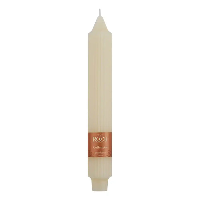 9in Grecian Collenette Single Candle, Ivory
