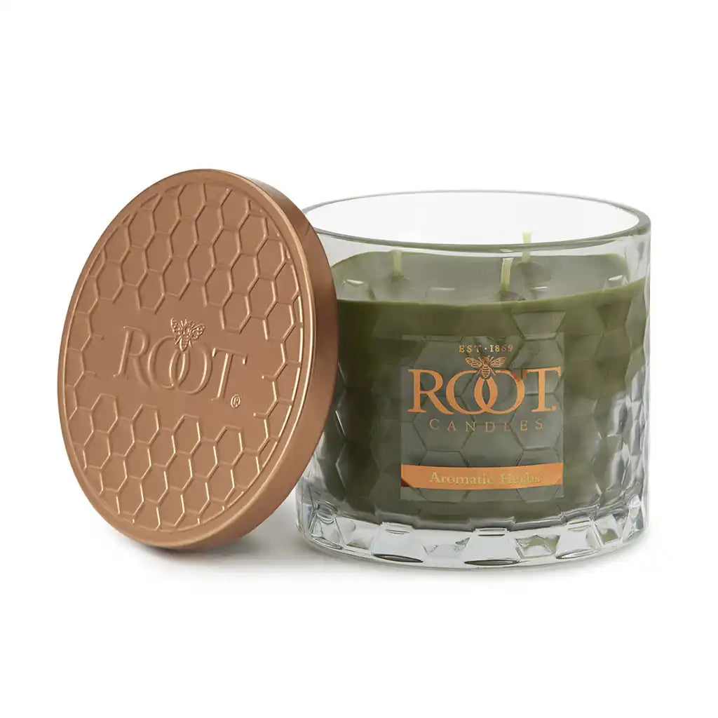 3 Wick Honeycomb Candle 12oz, Aromatic Herbs