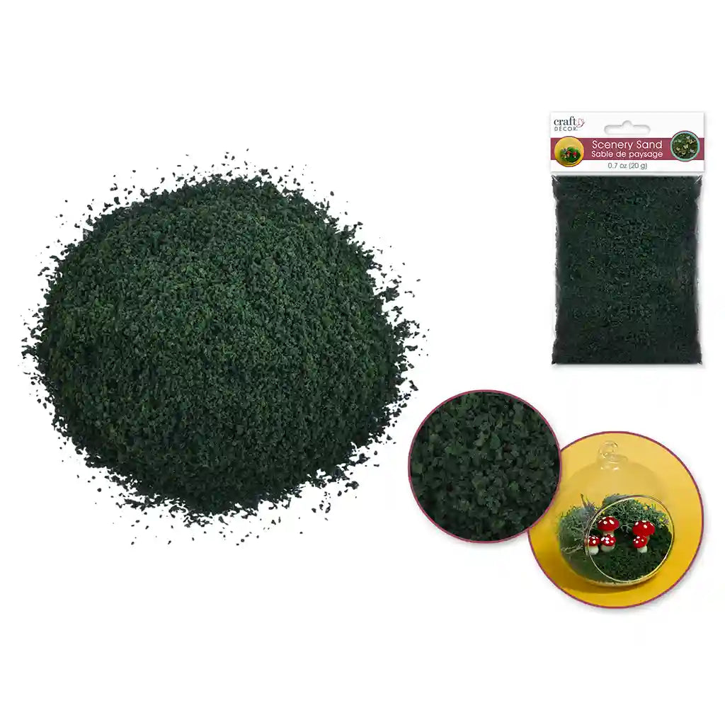 Craft Decor: 20G Scenery Sand Dark Forest Green