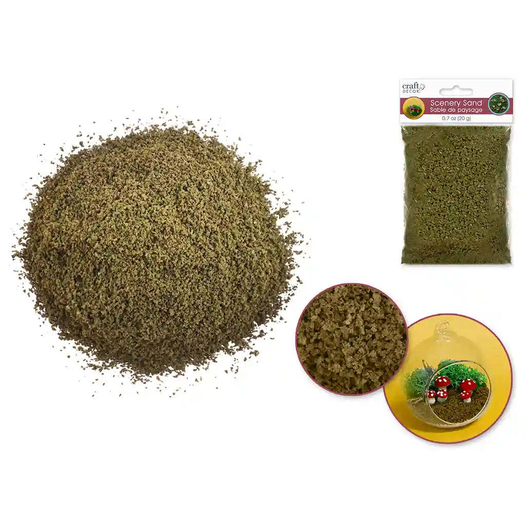 Craft Decor: 20G Scenery Sand Wild Moss Green