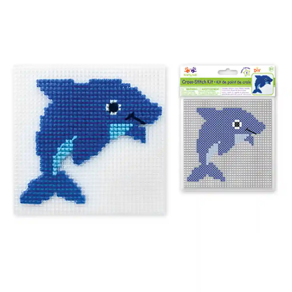 Krafty Kids Kit: Diy Plastic Canvas Cross-Stitch Kit