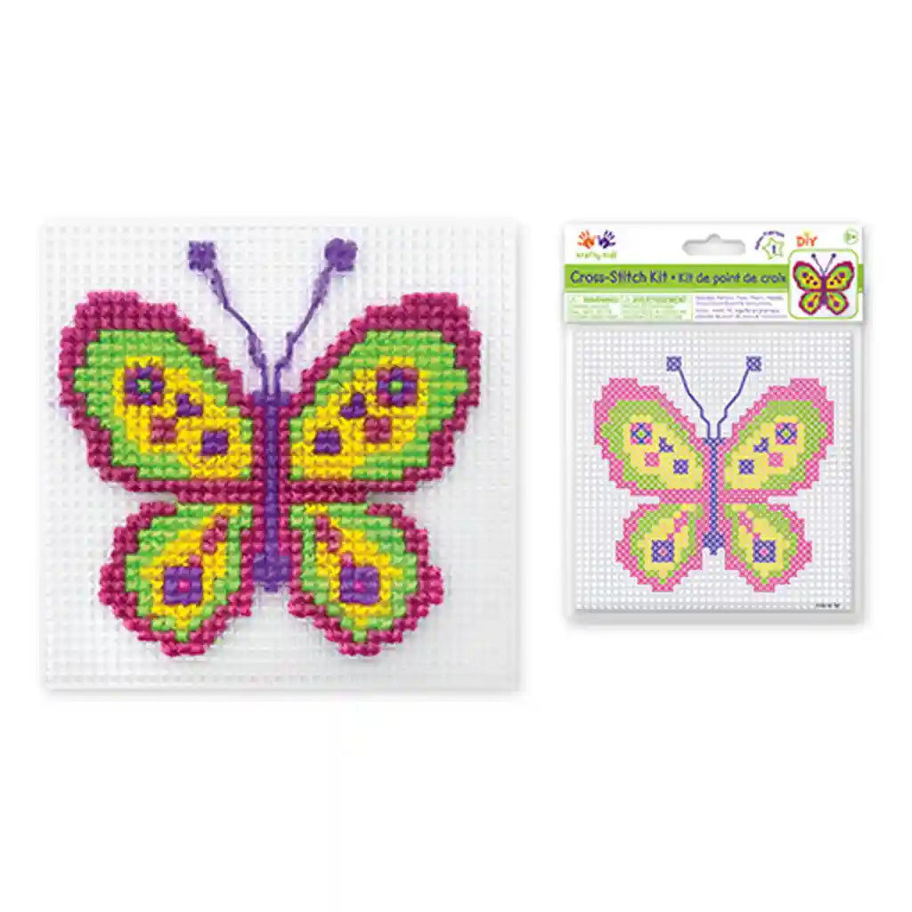 Krafty Kids Kit: Diy Plastic Canvas Cross-Stitch Kit