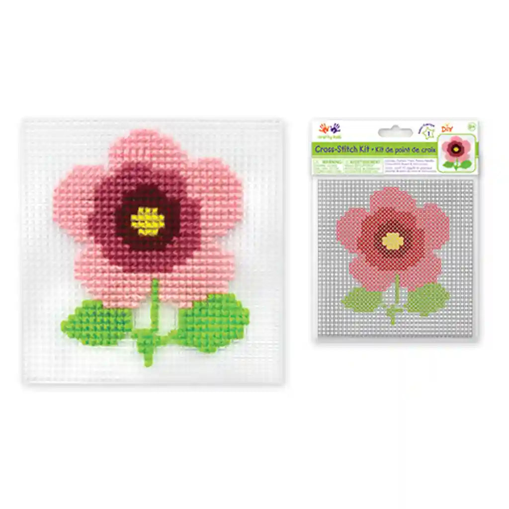 Krafty Kids Kit: Diy Plastic Canvas Cross-Stitch Kit