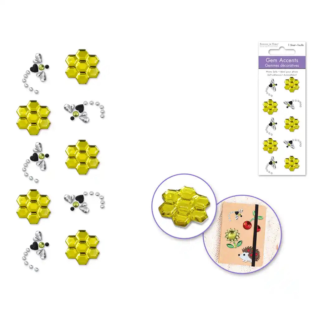 Paper Craft Sticker: 3D Themed Gembellishments Busy Bee