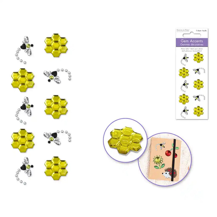 Paper Craft Sticker: 3D Themed Gembellishments Busy Bee