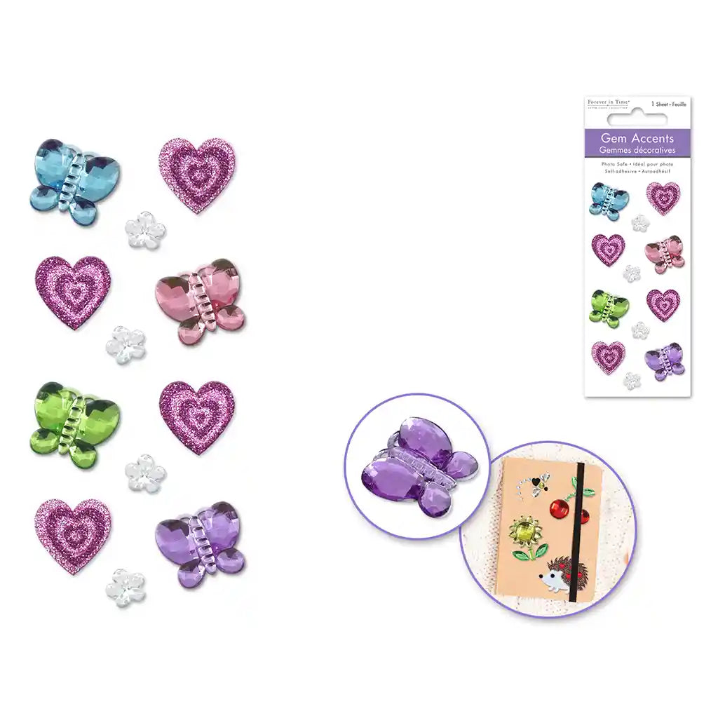 Paper Craft Sticker: 3D Themed Gembellishments Butterfly Fling