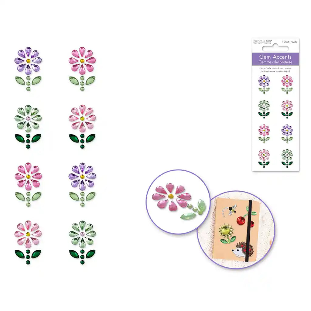 Paper Craft Sticker: 3D Themed Gembellishments Bloom