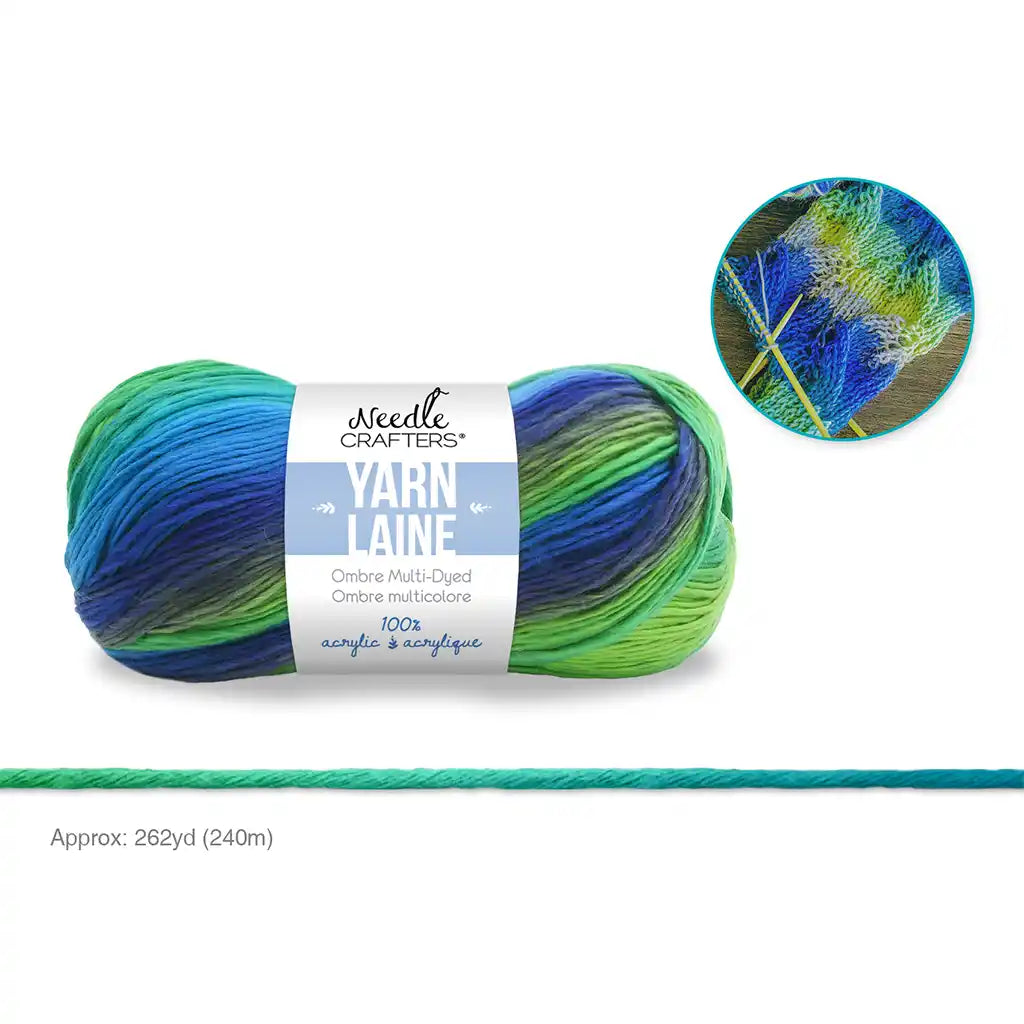Needlecrafters: 100G Ombre Acrylic Yarn Multi-Dyed Ball Disco