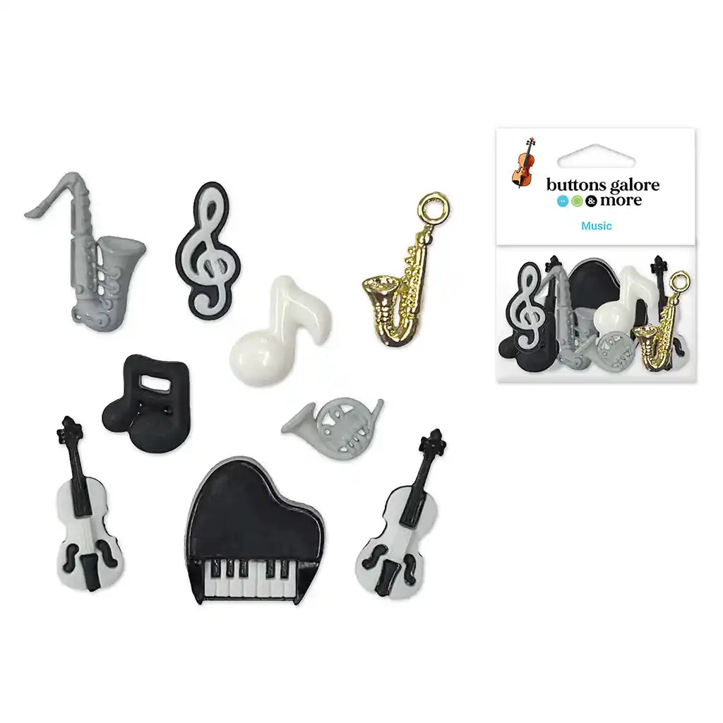 Buttons Galore &amp; More: Craft &amp; Sewing Novelty Buttons  4098 Music