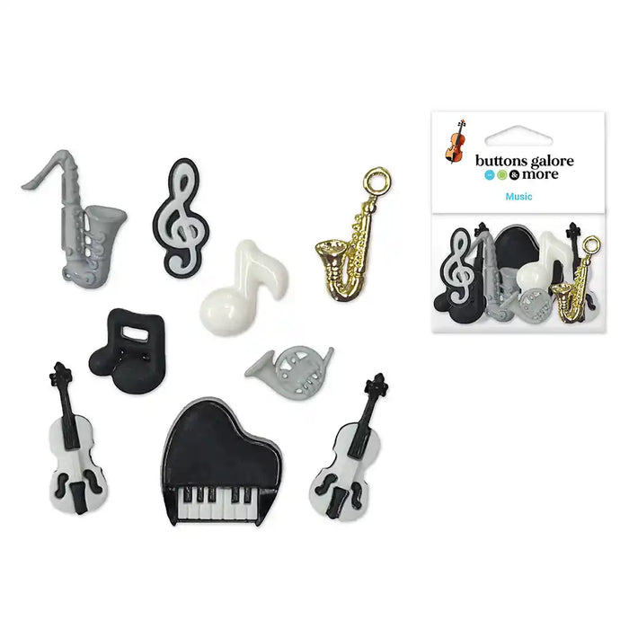 Buttons Galore & More: Craft & Sewing Novelty Buttons  4098 Music