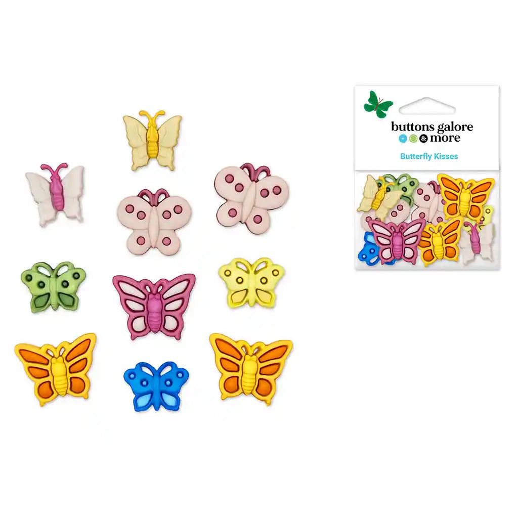 Buttons Galore &amp; More: Craft &amp; Sewing Novelty Buttons  4252 Butterfly Kisses