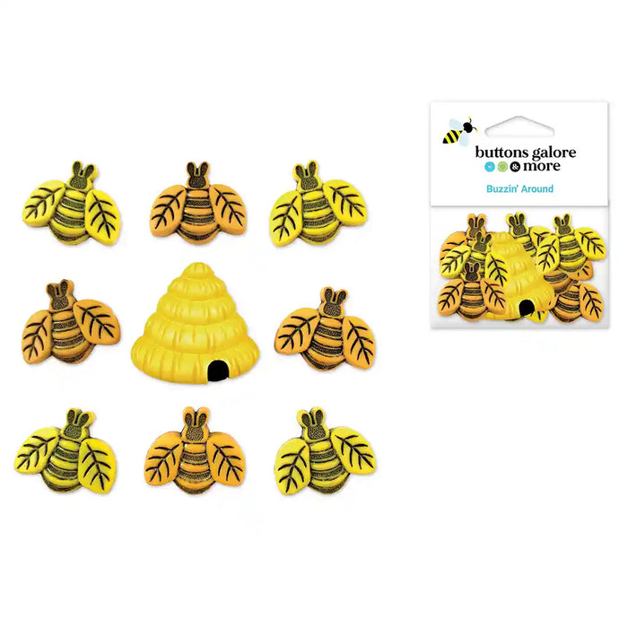 Buttons Galore & More: Craft & Sewing Novelty Buttons  4253 Buzzin' Around