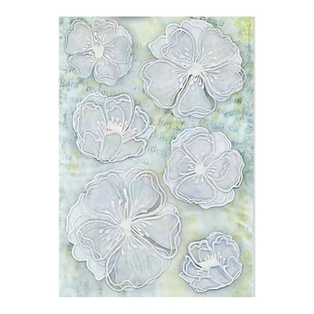 Handmade Sticker: 4.9in x 7.3in 3D Page Lifters with Crease