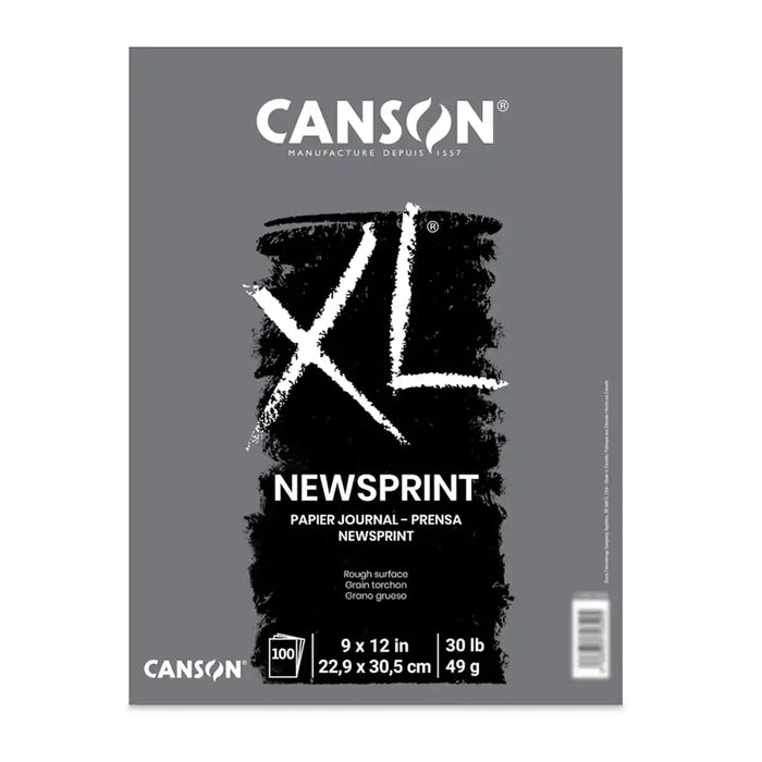 Canson XL Newsprint Pad 9in x 12in, 100 Sheets