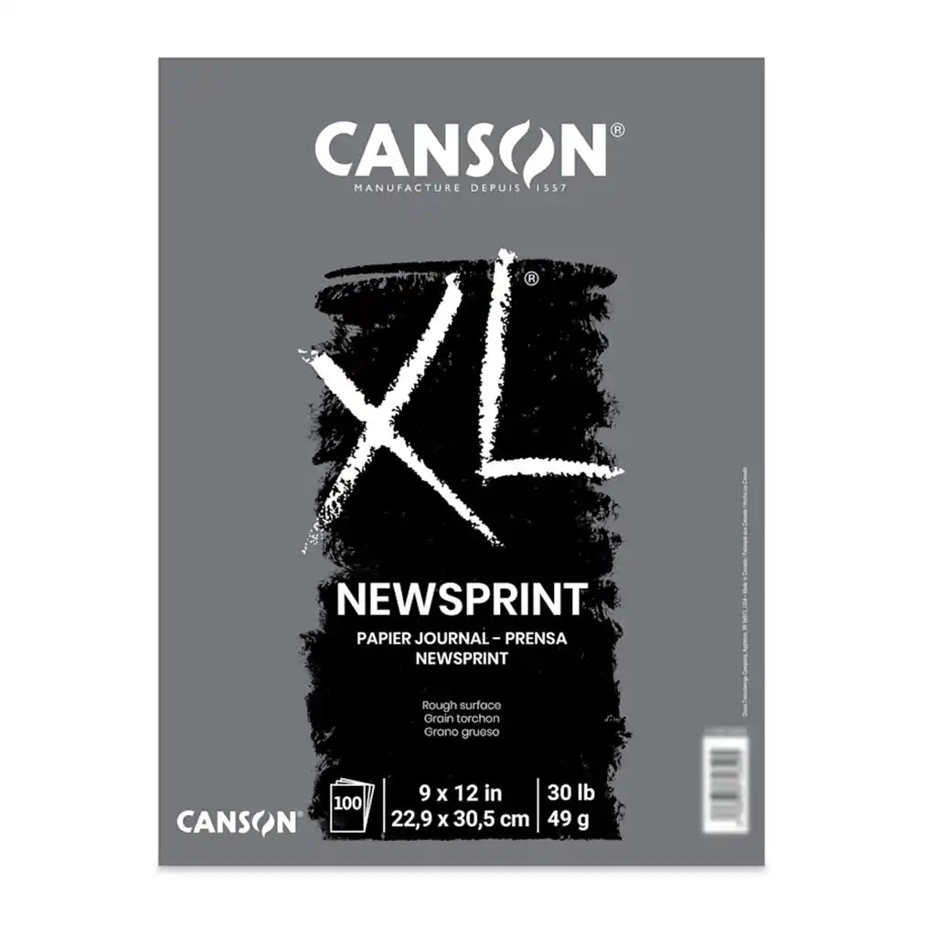 Canson XL Newsprint Pad 9in x 12in, 100 Sheets