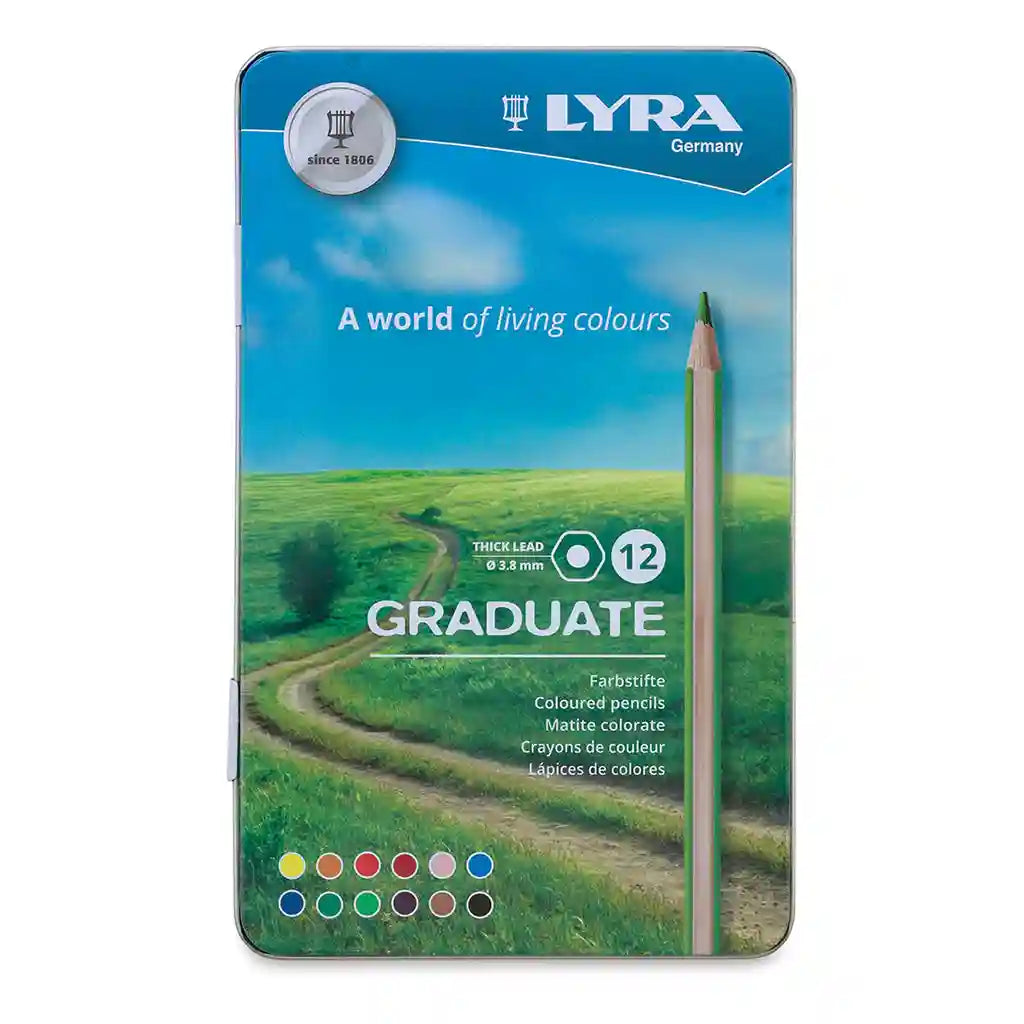 Lyra Graduate Metal Case Colored Pencil 12pcs