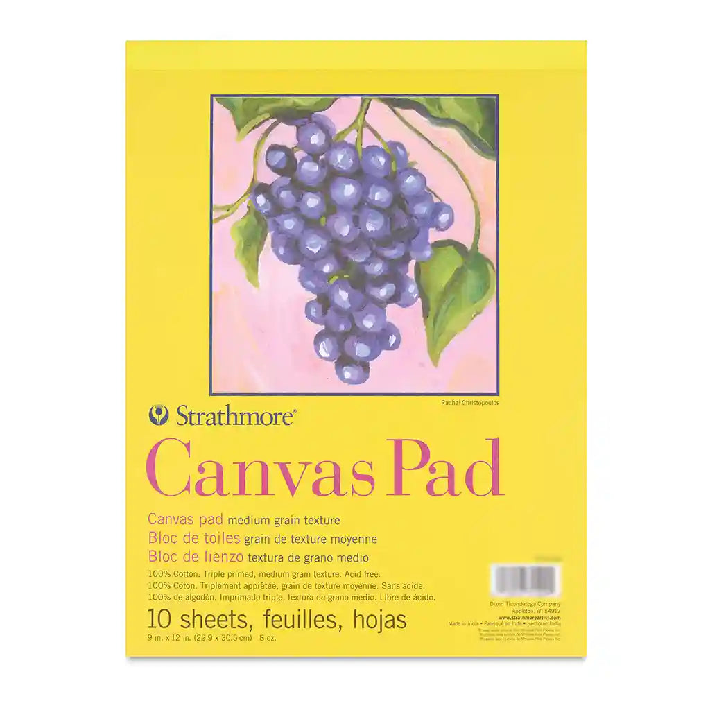 Strathmore 300 Series Canvas Pad 9x12 in, 10 Sheets