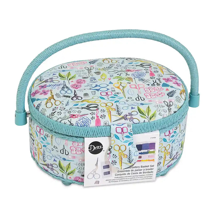 Sewing Basket Set Embroidery