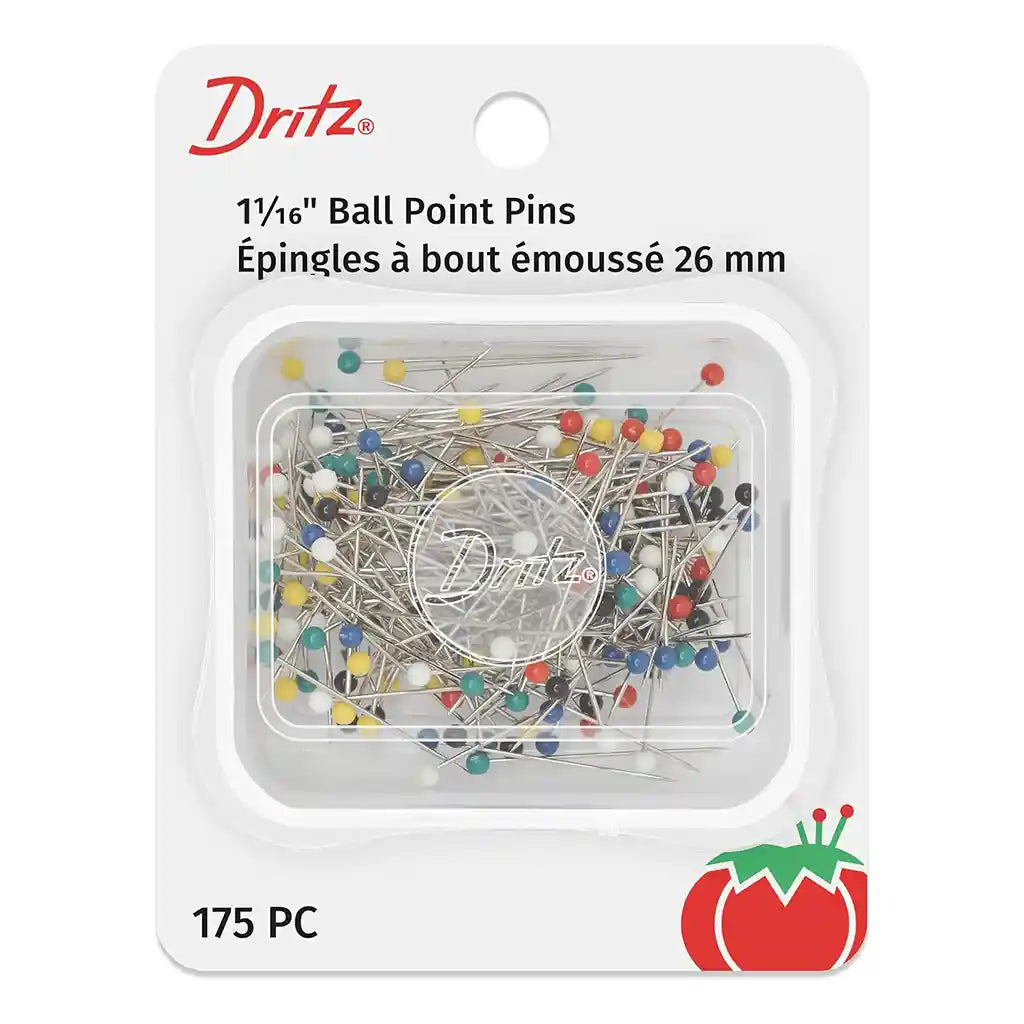 Straight Pin Ball Point Size 17 Nickel Plated Steel, 175pc