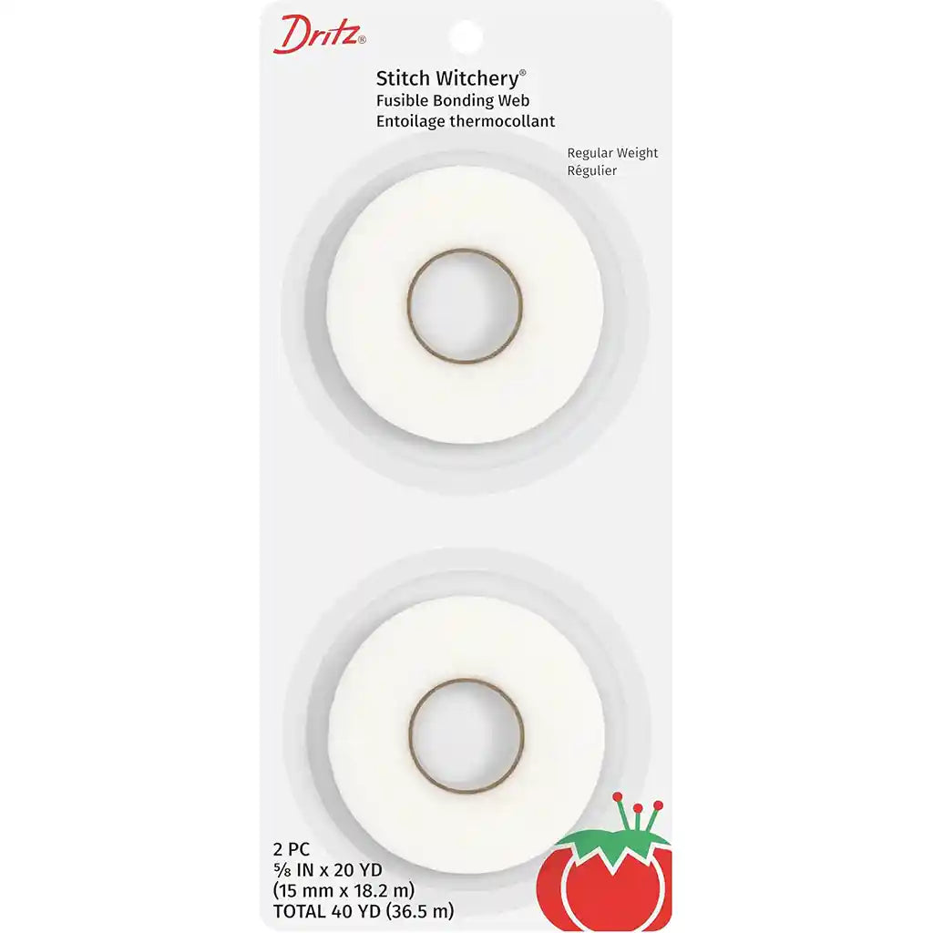 Fusible Stitch Witchery 5/8in 20yd 2pc