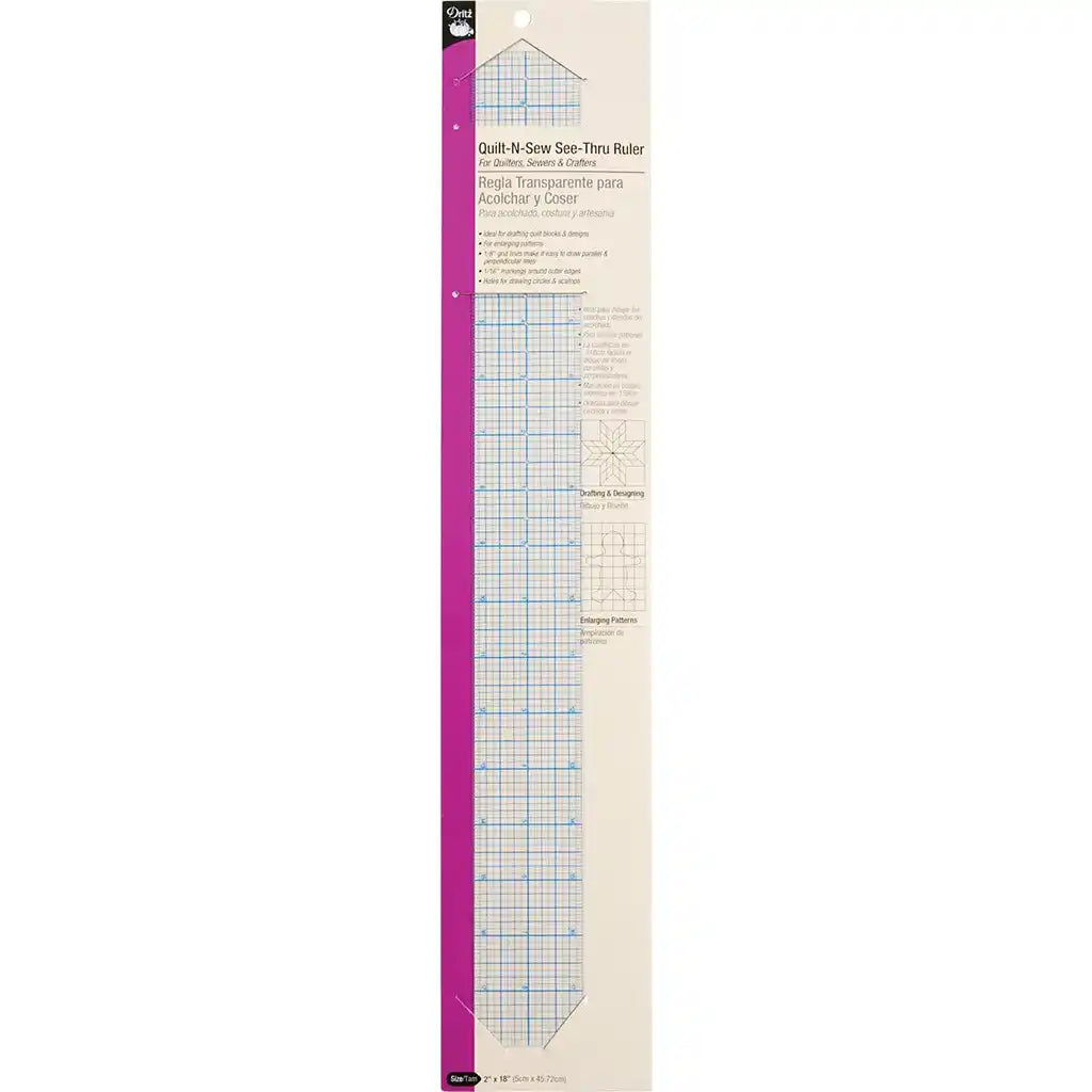 Dirtz Ruler See-Thru 2in x 18in