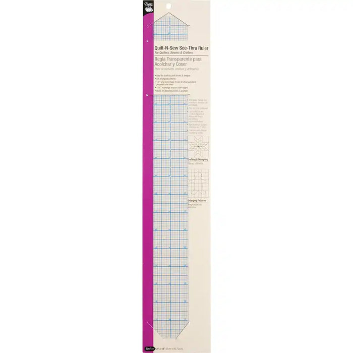 Dirtz Ruler See-Thru 2in x 18in