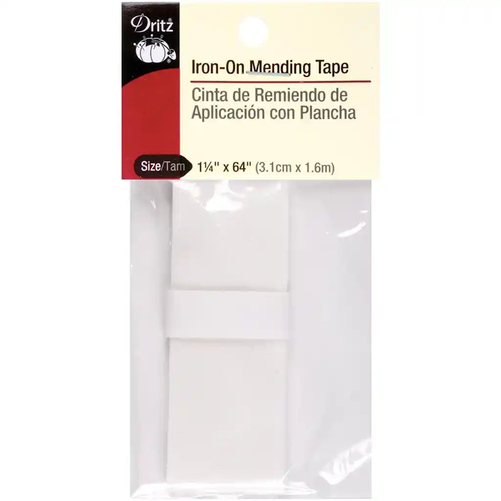 Mending Tape Iron On 1.25in x 64in, White