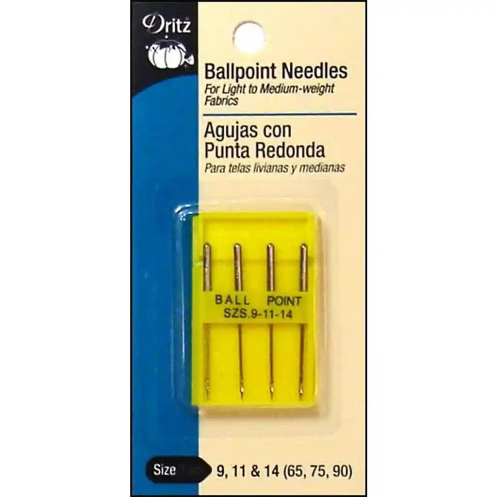 Ball Point Machine Needle Size 9-11-14, 4pc