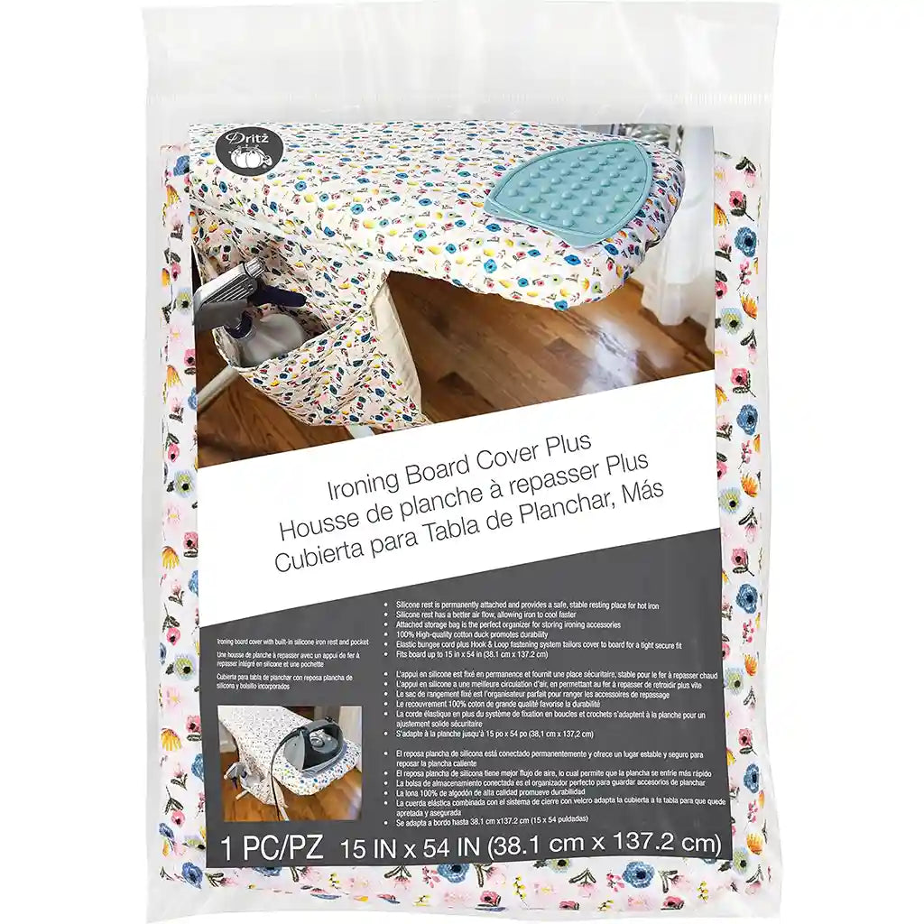 Cover Ironing Board with Pocket &amp; Iron Rest