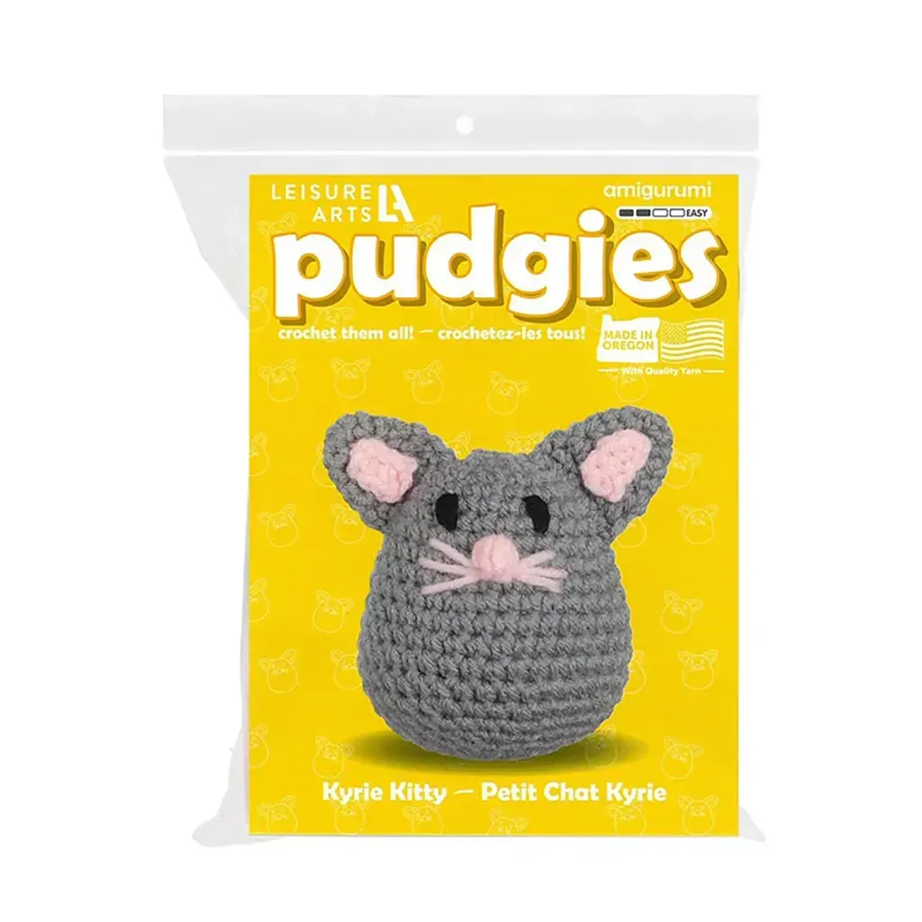 Leisure Arts Crochet Pudgie Kit Kitty