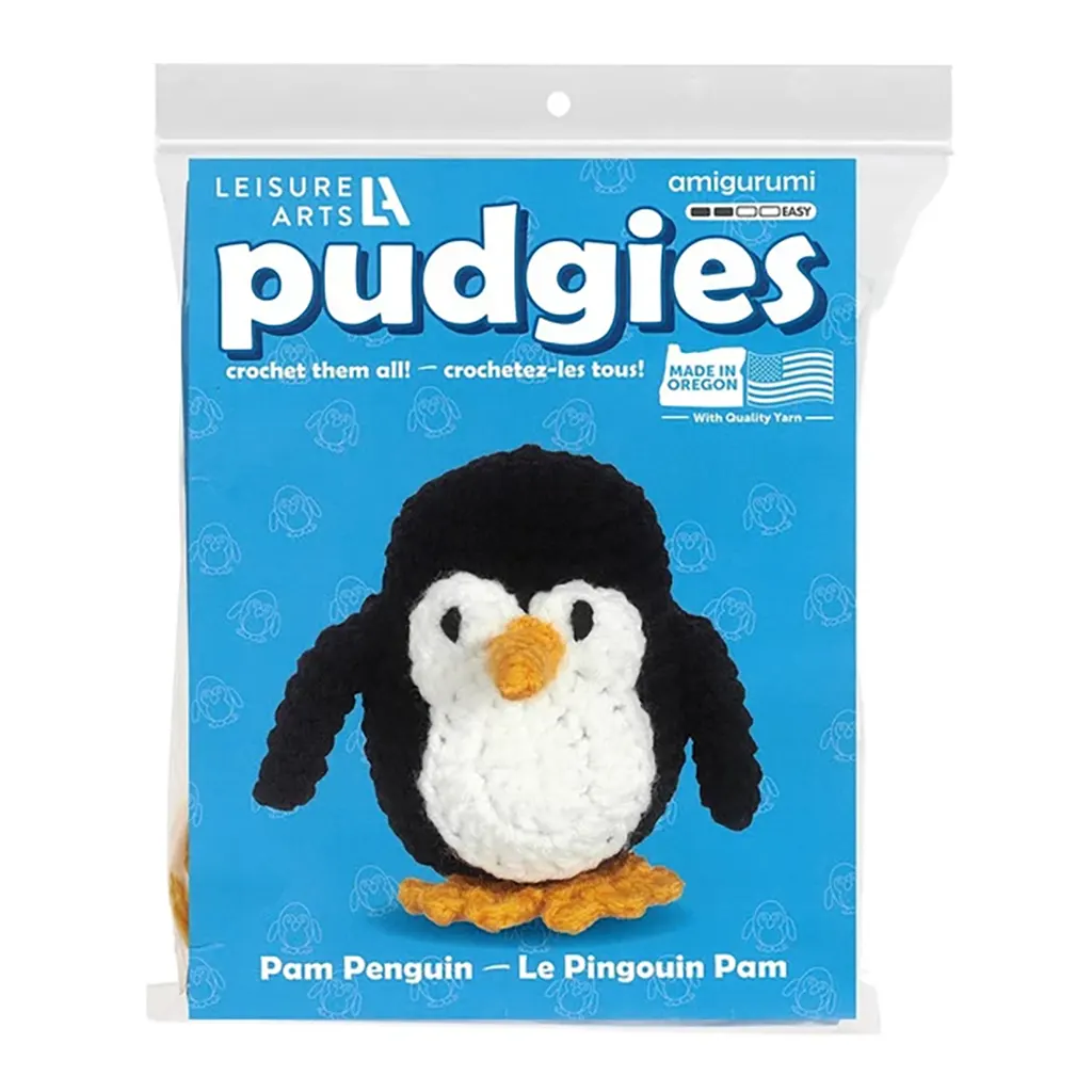 Leisure Arts Crochet Pudgie Kit Penguin