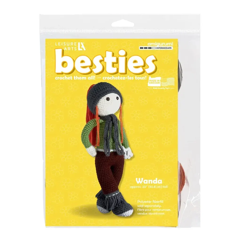 Leisure Art Crochet Besties Kit Wanda