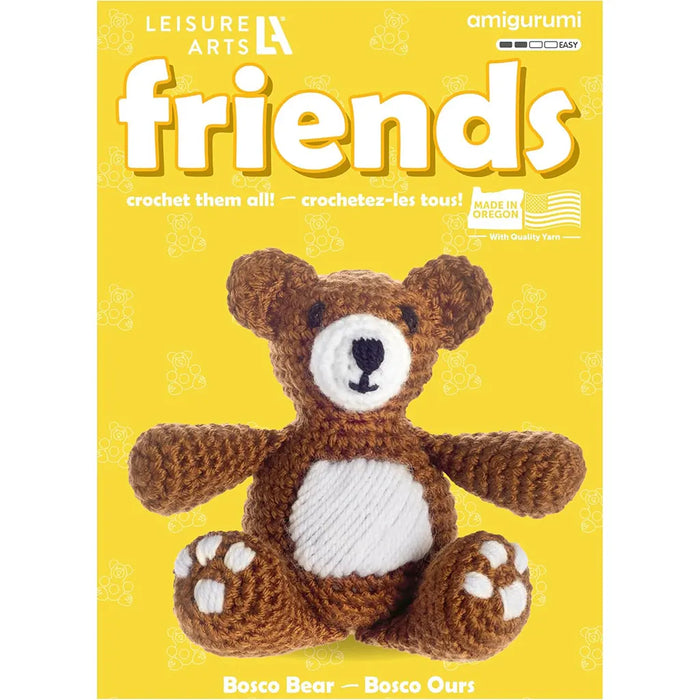 Leisure Arts Crochet Friend Kit Sm Bear