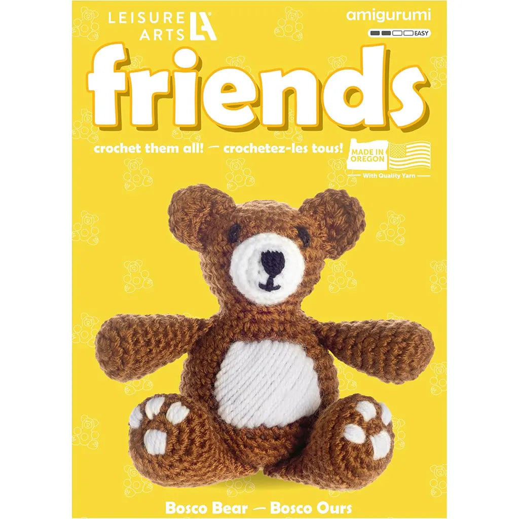 Leisure Arts Crochet Friend Kit Sm Bear