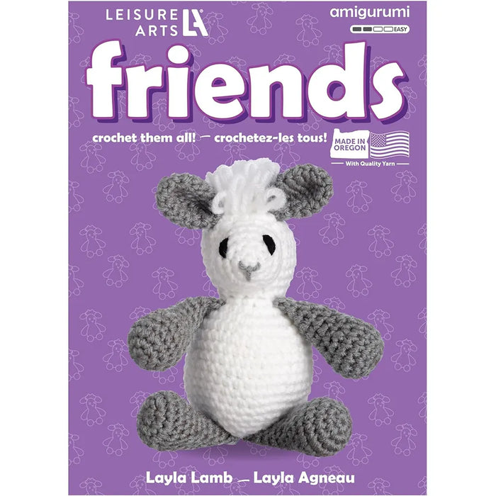 Leisure Arts Crochet Friend Kit Sm Lamb