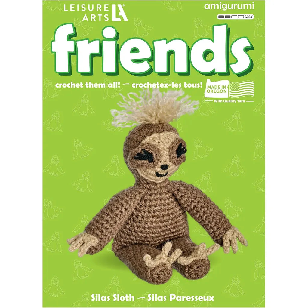 Leisure Arts Crochet Friend Kit Sm Sloth