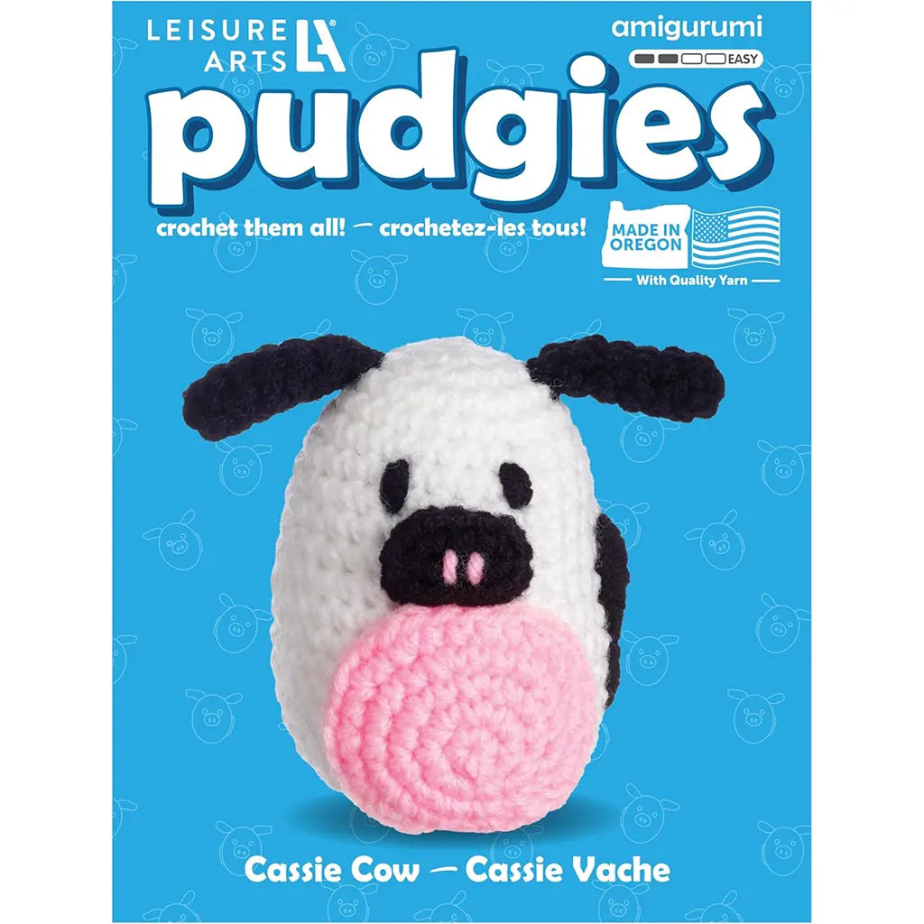 Leisure Arts Crochet Pudgie Kit Cow