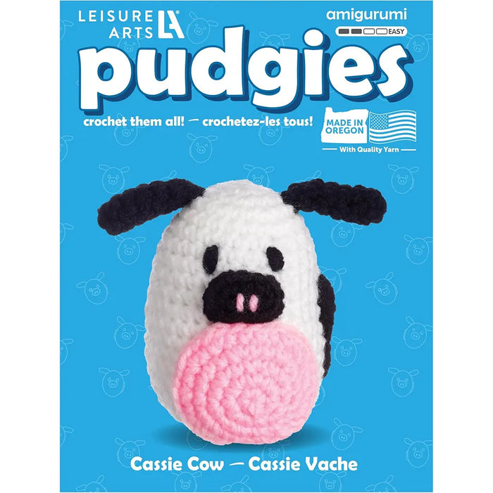Leisure Arts Crochet Pudgie Kit Cow